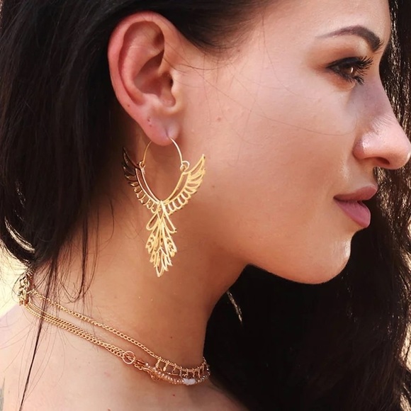 🔆3/$30 New Free People Thunderbird Earrings - Picture 3 of 4